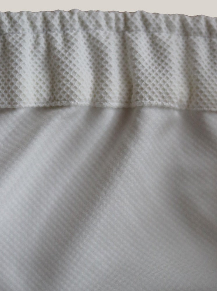 UVBee Beekeeping pants shown laid flat. Inside detail.